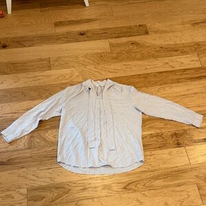 Uniqlo Light Blue Long Sleeve Blouse